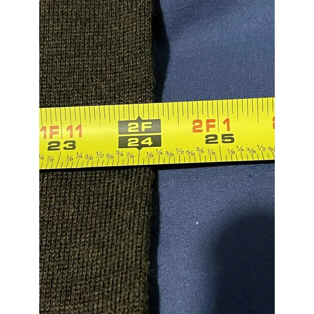 APT 9‎ Sweater Mens 2XL Brown Merino Wool Blend Seriously Soft Vneck Pullover